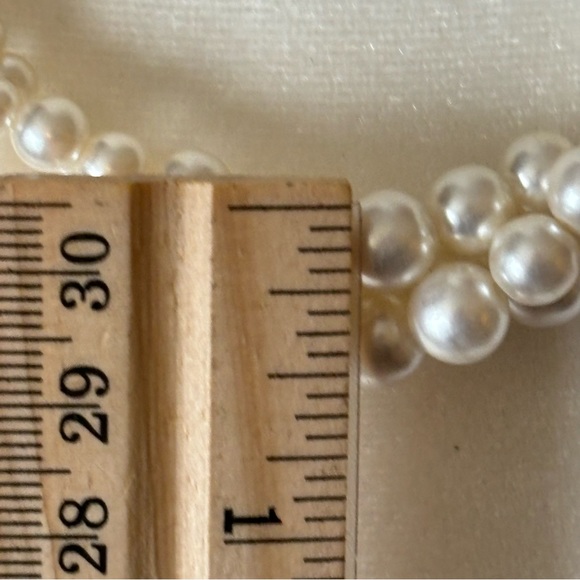 Vintage Napier Faux Pearl twisted Collar Necklace - Picture 7 of 7
